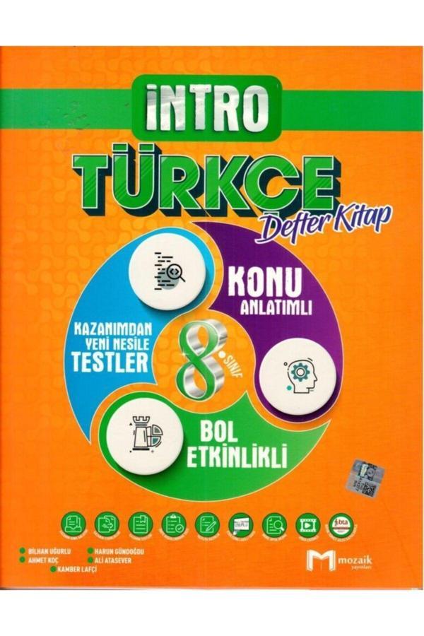 Mozaik Yayınları 8. Sınıf Türkçe Intro Defter Kitap Güncel+Dokunmatik Kalem - Bilgi Sarmal Yayınları - Image 1