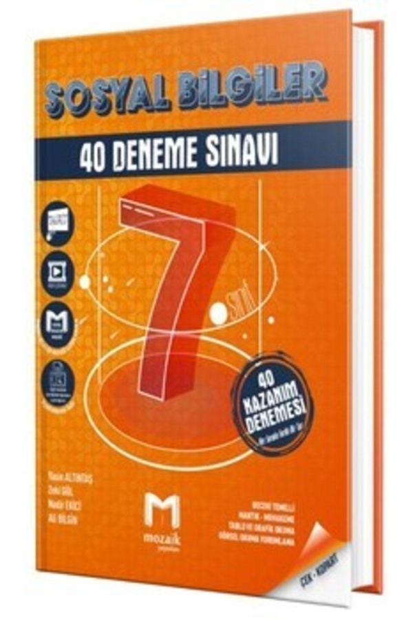 Mozaik Yayınları 7. Sınıf Sosyal Bilgiler 40 Lı Deneme 2025 - Mozaik Yayınları - Image 1