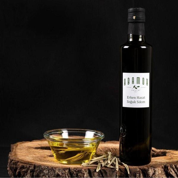 Abamor Natural Erken Hasat Soğuk Sıkım Zeytin Yağı Meyvemsi Çiğ Tüketim 500 Ml - Image 1