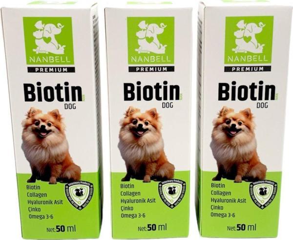 3 Kutu Köpekler İçin Biotin/Kolajen/Omega 3-6 50 ml - Image 1