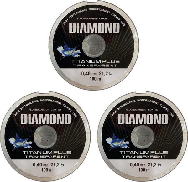 3 adet Bauer Titanium Plus 0,40 Mm 100Mt Makara Misina - Renk: Füme 21.2 Kg - Image 1