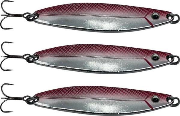 3 adet Hansen Pilgrim 7.8Cm 22G Kaşık Silver/Red - Image 1