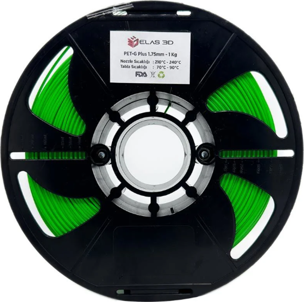 Elas PETG Plus Filament Fıstık Yeşili 1.75mm 1Kg - Image 1