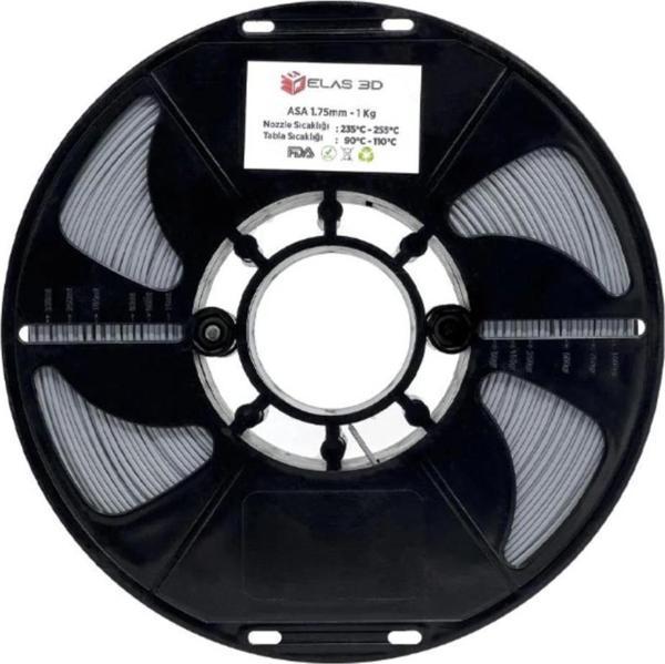 ELAS ASA Gri Filament 1.75mm 1kg - Image 1