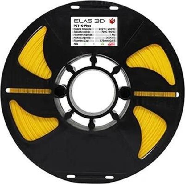 Elas PETG Plus Filament Sarı 1.75mm 1Kg - Image 1