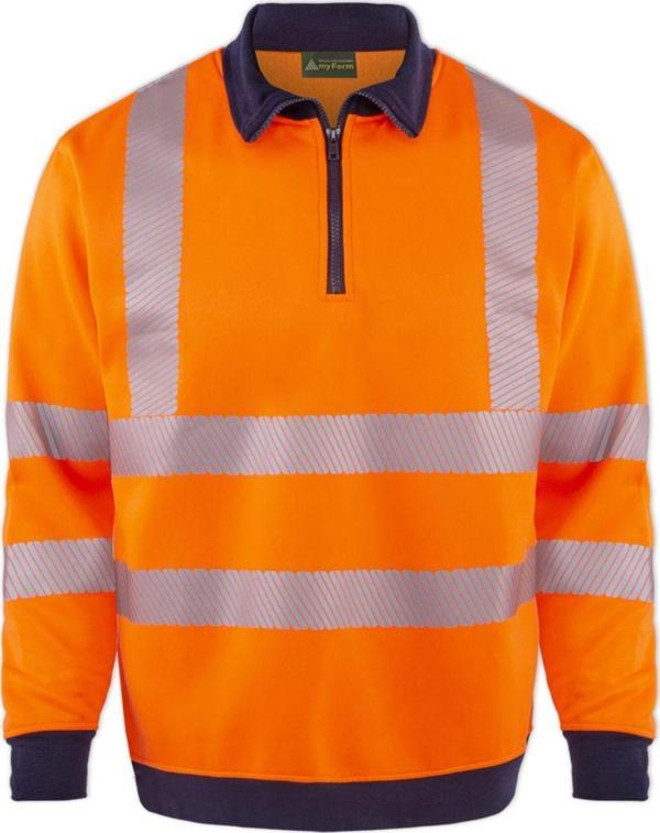 Myform Olympus Contrast Safety Full Zıp Hooded Sweatshırt - Image 1