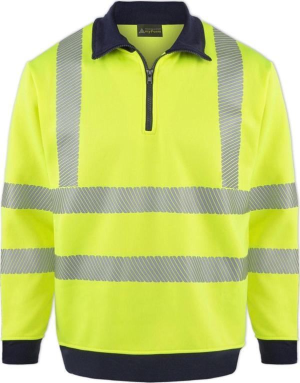 Myform Olympus Contrast Safety 1/4 Zıp Polo Yaka Sweatshırt - Image 1