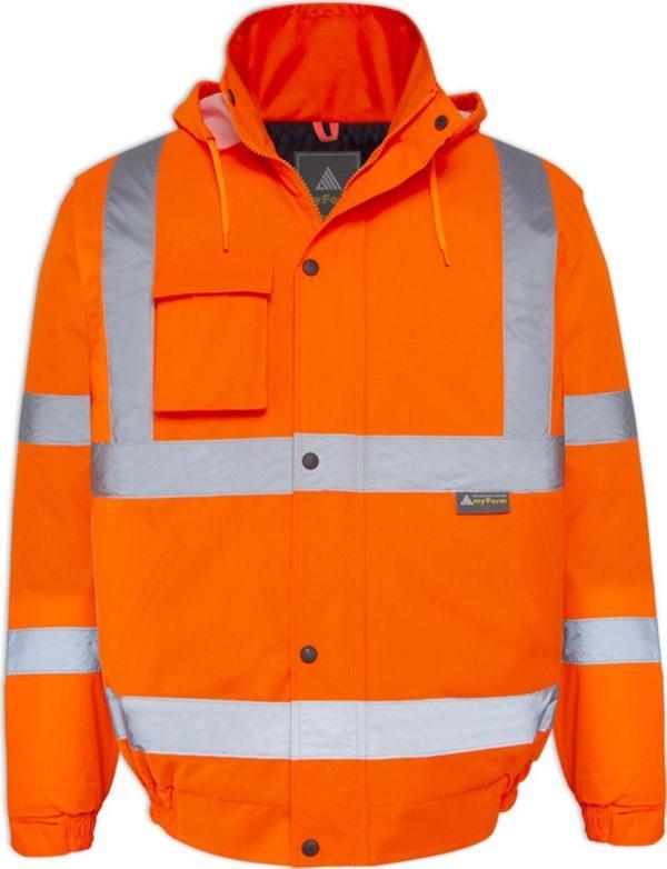 Myform Olympus Essentıal Hı-Vıs Bomber Lıned Jacket - Image 1