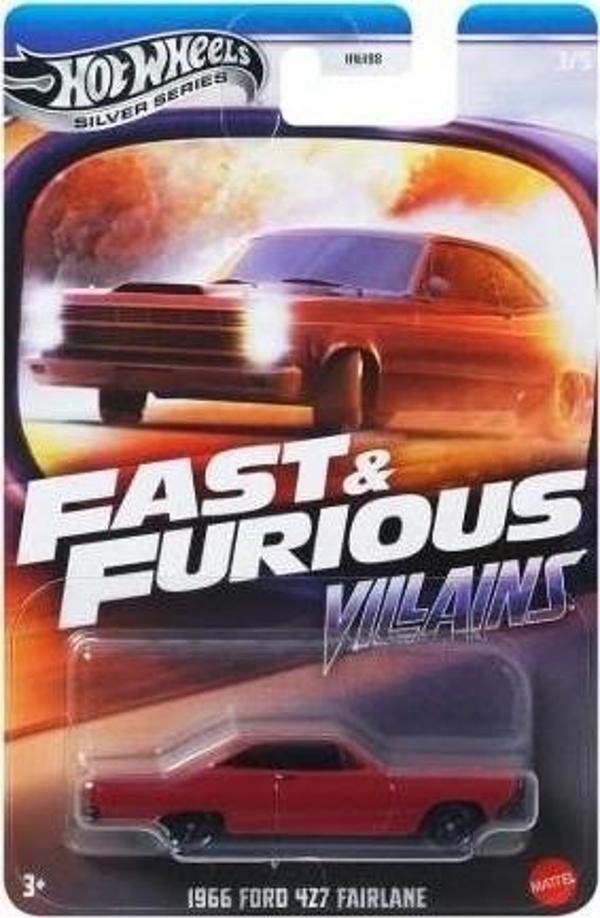 Hot Wheels Fast Furious Villains 1966 Ford 427 Fairlane HNR88 JBY36 - Image 1