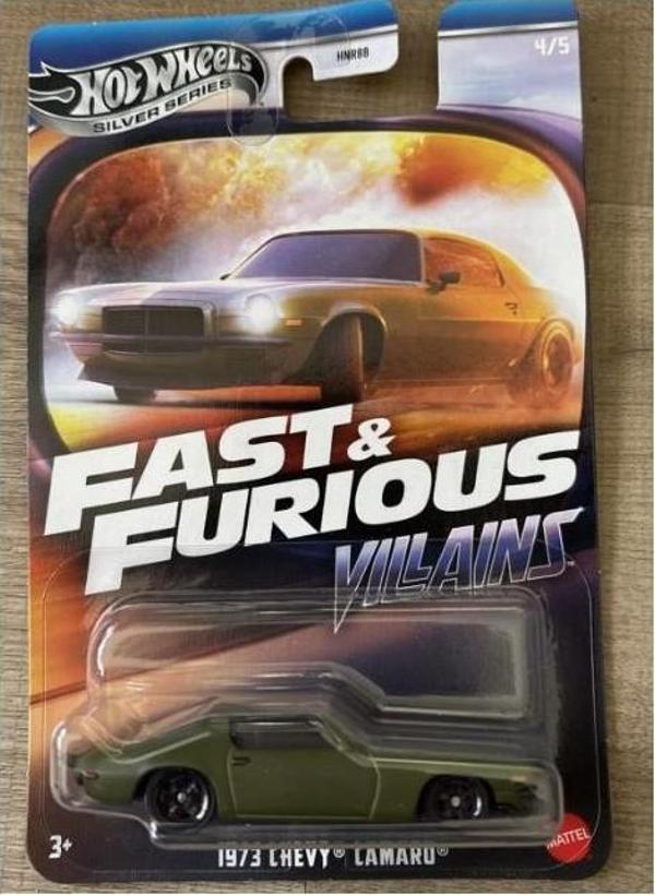 Hot Wheels Fast Furious Villains 1973 Chevy Camaro HNR88 JBY37 - Image 1