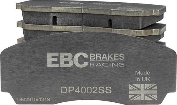 EBC Stainless Steel Plate Yellowstuff Street and Track Brake Pads  BBK005 DP4002/2SS - Image 1