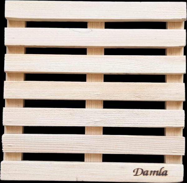 Escoines Koleksiyon 1Adet Gönderilecektir Sarıçam Ahşap Kare Nihale 18,5x18,5cm 399636694644bb3ce0 - Image 1