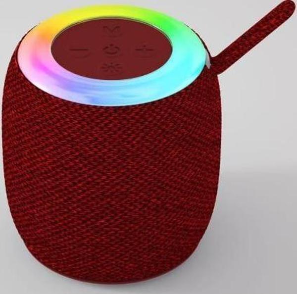Torima D10 Taşınabilir Rgb Ledli Bluetooth Hoparlör Usb-Fm Radyo Kırmızı - Image 1