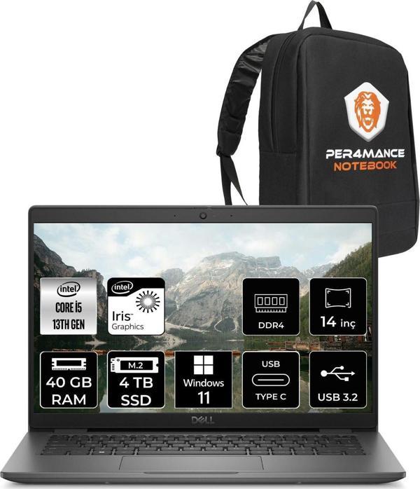 Dell Latitude 3440 İ5-1335U 40Gb Ram 4Tb Ssd 14'' Fhd W11Home Dizüstü Bilgisayar & Per4 Çanta - Image 1