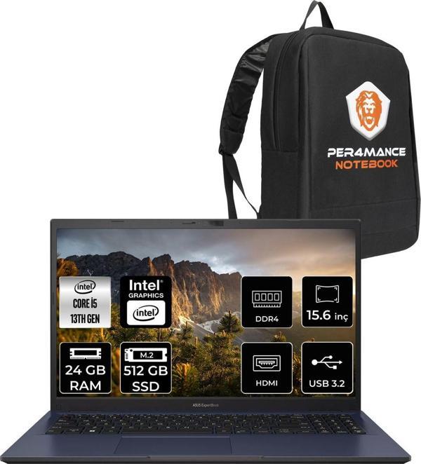 Asus Expertbook B1 B1502Cva-I58512B1D İ5 1335U 24Gb Ram 512Gb Ssd 15.6" Fhd Fdos & Per4 Çanta - Image 1