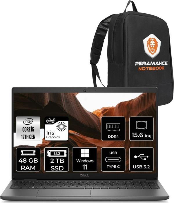 Dell Latitude 3540 İ5-1235U 48Gb Ram 2Tb Ssd 15.6'' Fhd W11Home Dizüstü Bilgisayar & Per4 Çanta - Image 1