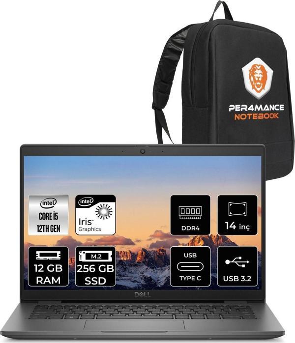 Dell Latitude 3440 İ5-1235U 12Gb Ram 256Gb Ssd 14'' Fhd Fdos Dizüstü Bilgisayar & Per4 Çanta - Image 1