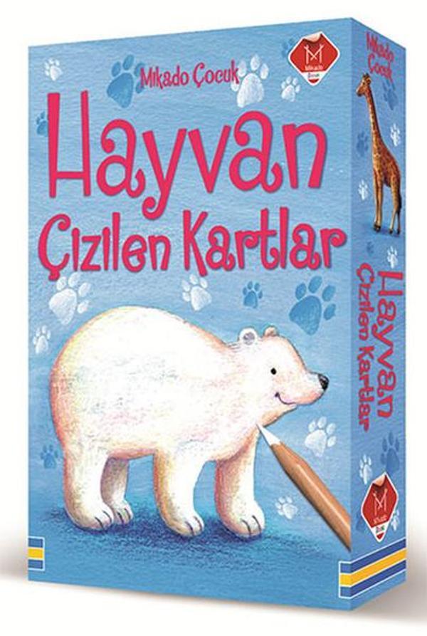 Hayvan Çizilen Kartlar-Flash Kart - Mikado Yayınları - Image 1