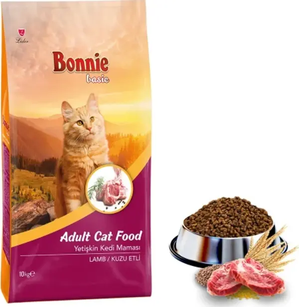 Bonnie Kuzu Etli Yetişkin Kedi Maması 10 Kg - Image 1