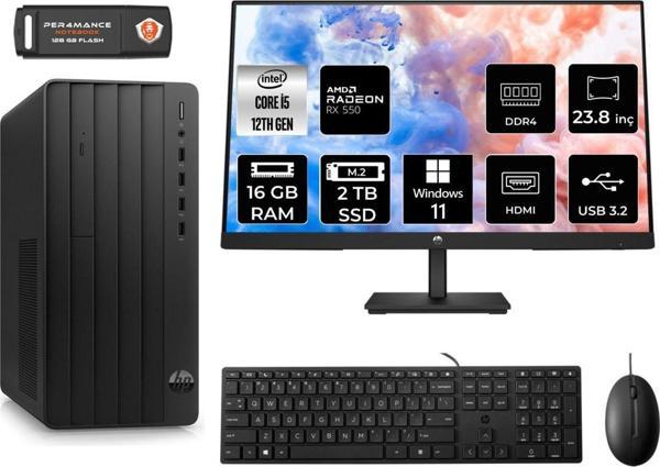 Hp Tower 290 G9 İ5 12500 16Gb Ram 2Tb Ssd Rx550/4Gb W11Pro 6D3A5Ea Masaüstü Pc & 23.8'' Monitör - Image 1