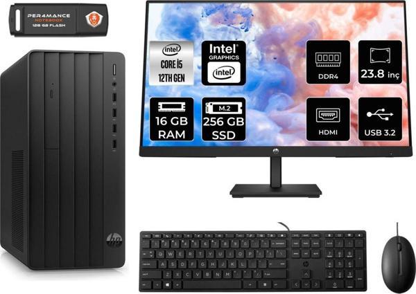 Hp Pro Tower 290 G9 İ5 12500 16Gb Ram 256Gb Ssd Fdos 6D3A5Ea Masaüstü Pc & 23.8'' Monitör - Image 1