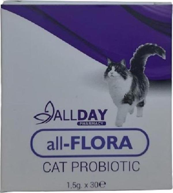Allday Flora Cat Kedi Sindirim Sistemi Düzenleyici Probiotic 1,5gr*30 - Image 1