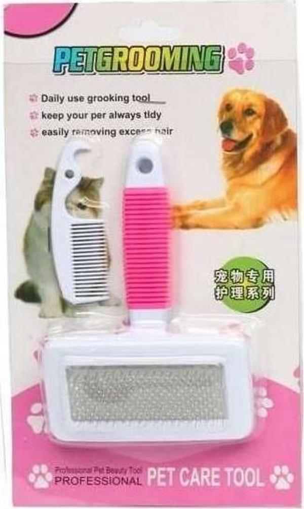 Pet Grooming Tool İnce Uçlu Kedi Köpek Tarama Fırçası - Image 1