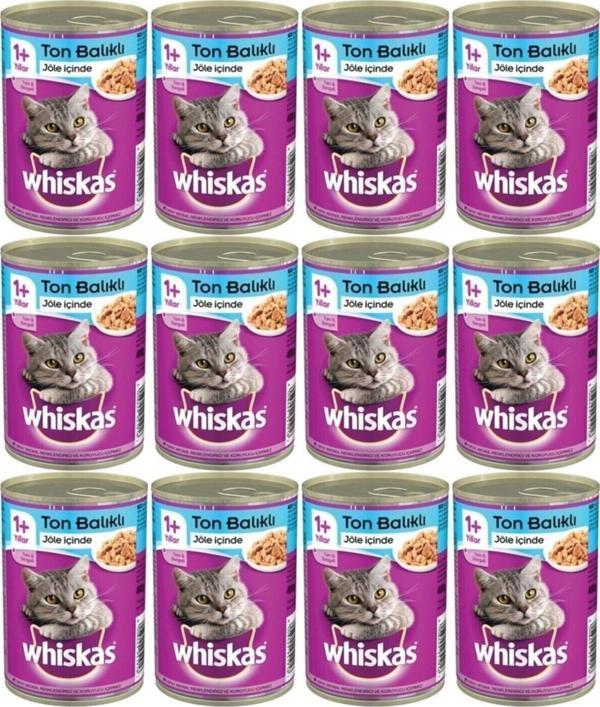 Whiskas Konserve Kedi Maması Ton Balıklı 400 Gr X 12 Adet - Image 1