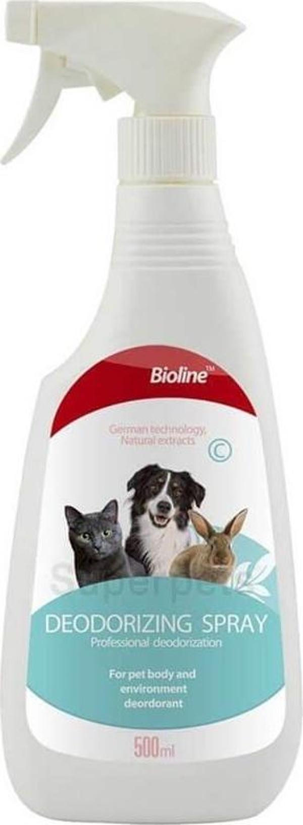 Bioline Kedi Köpek Kemirgen Koku Giderici Sprey 500ml - Image 1