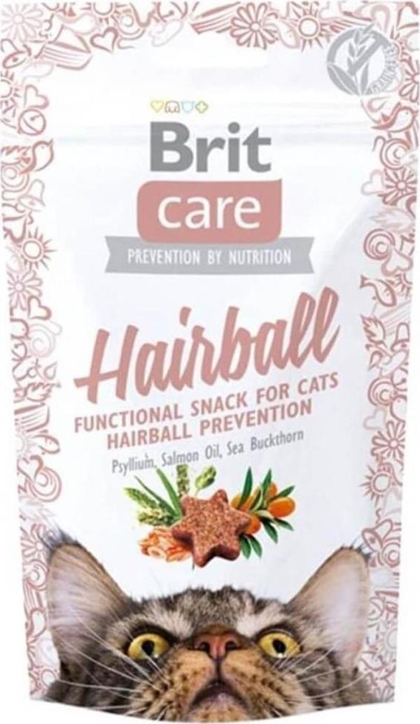 Brit Care Hairball Tüy Yumağı Önleyici Tahılsız Kedi Ödül Maması 50gr - Image 1