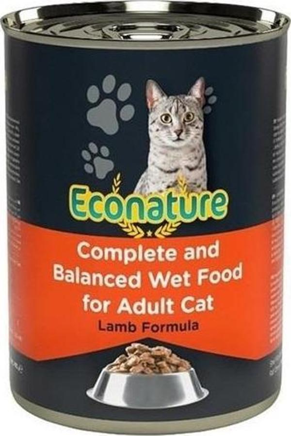 Econature Lamb Kuzu Etli Kedi Konservesi 400 Gr - Image 1