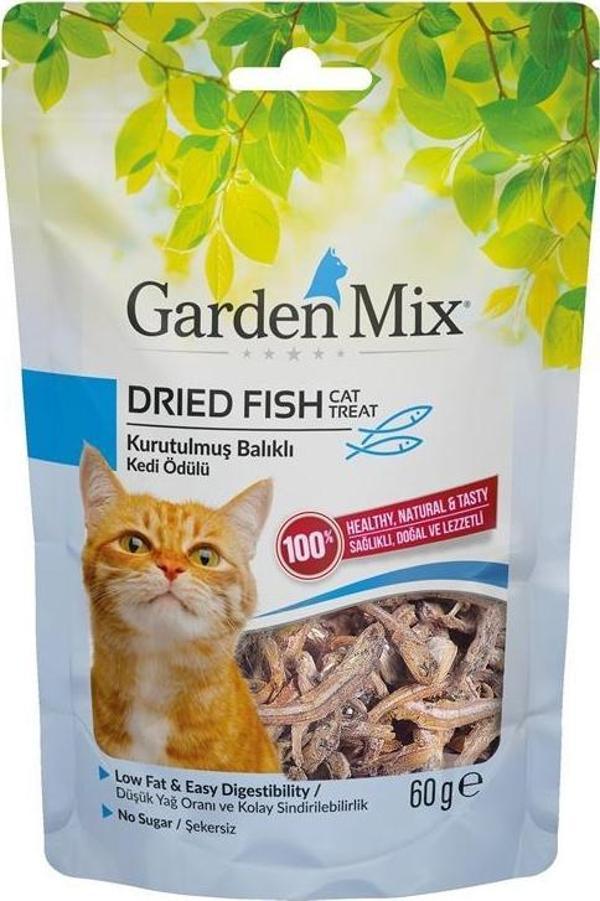 Garden Mix Kurutulmuş Balıklı Kedi Ödülü 60 Gr - Image 1