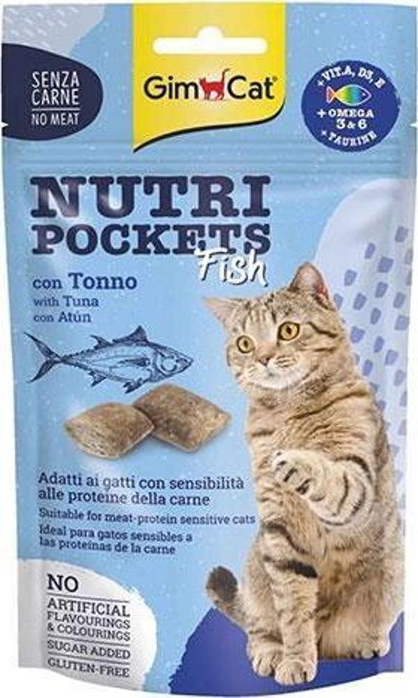 GimCat Nutripockets Ton Balıklı Kedi Ödülü 60 Gr - Image 1