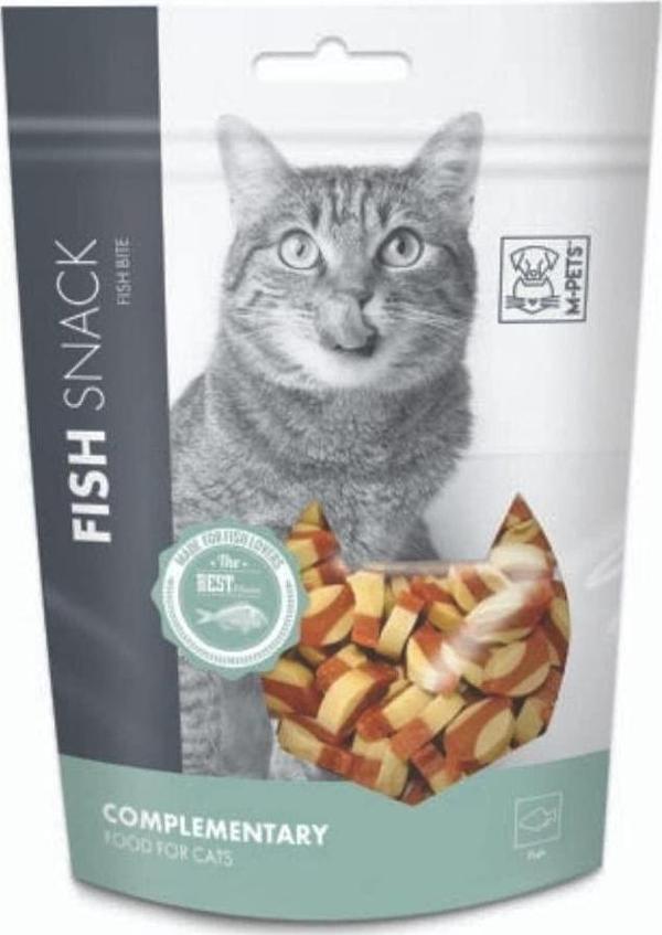 M-Pets Fish Bite Balıklı Kedi Ödülü 80gr - Image 1