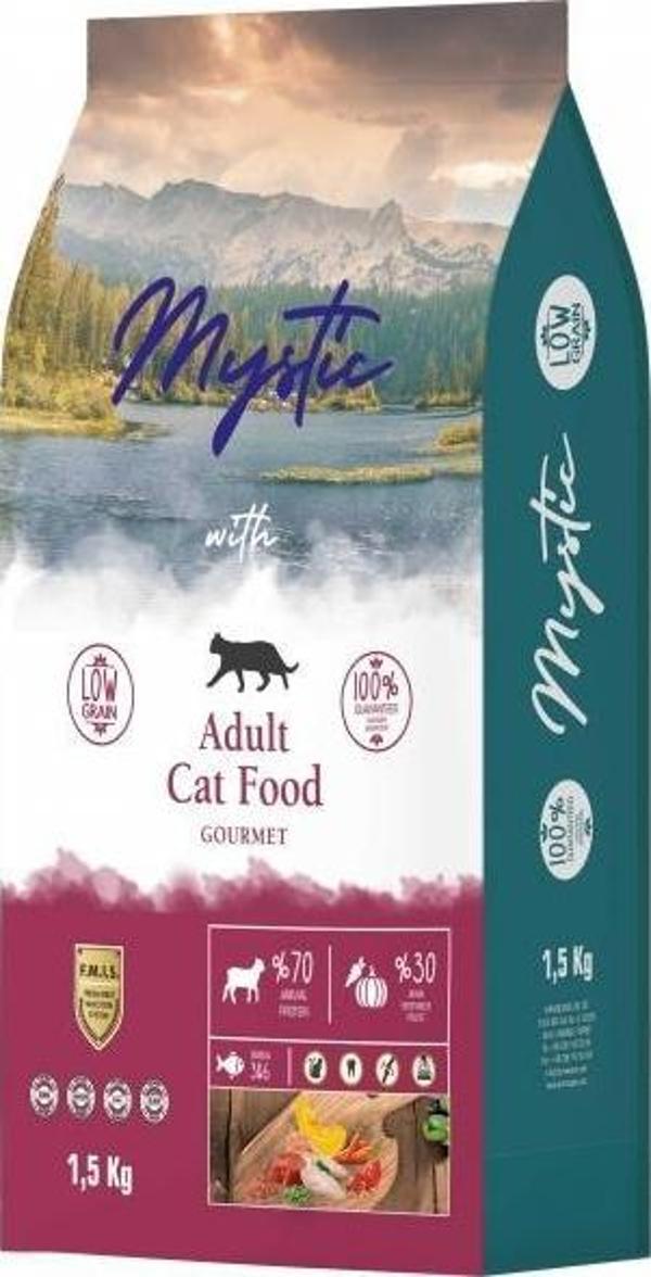 Mystic Az Tahıllı Yetişkin Kedi Maması Gurme 1,5 Kg - Image 1