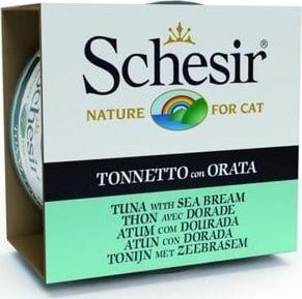 Schesir Ton Balığı ve Çipuralı Jöleli Kedi Konservesi 85 Gr - Image 1