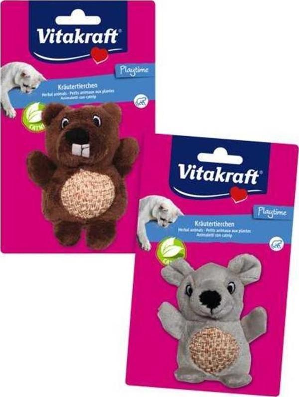 Vitakraft Catnip Kokulu Ayıcık Pelüş Kedi Oyuncak - Image 1