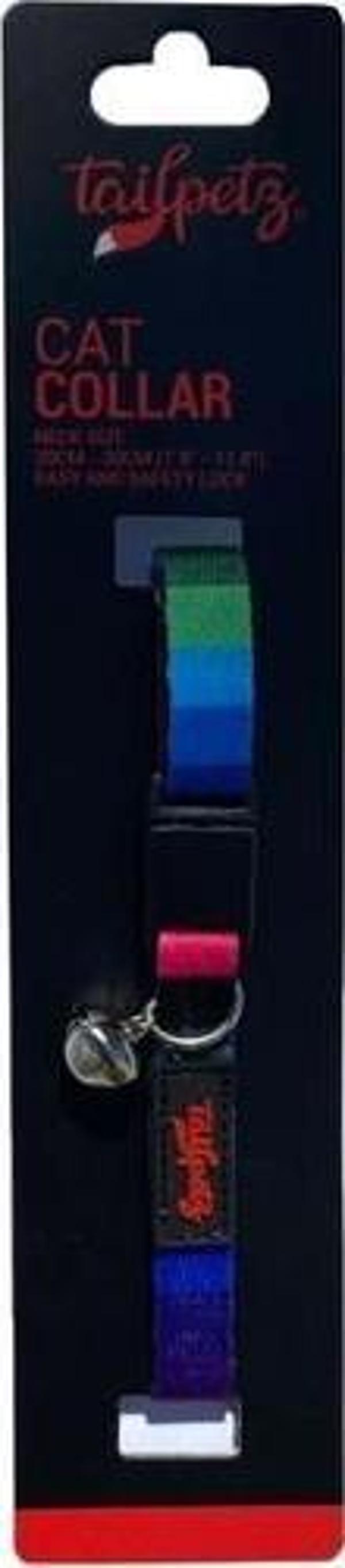 Tailpetz Cat Color Easy & Safety Lock Wave Ayarlanır Kedi Boyun Tasması - Image 1