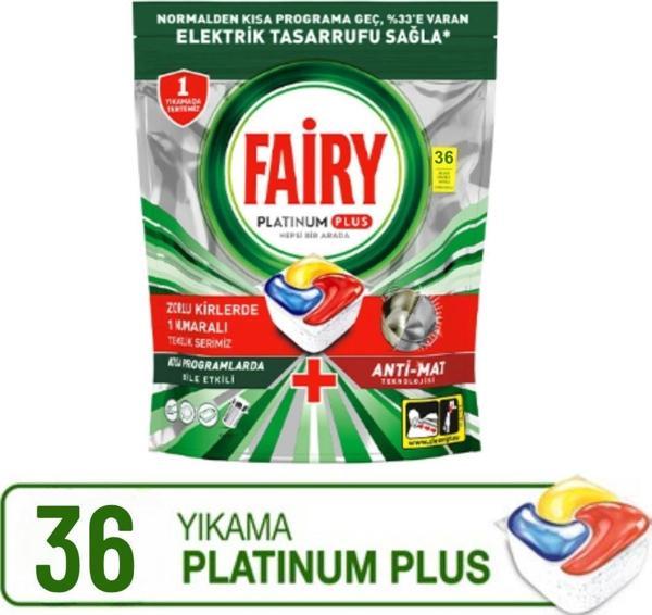 Fairy Platinum Plus 36 Yıkama Bulaşık Makinesi Tableti - Image 1