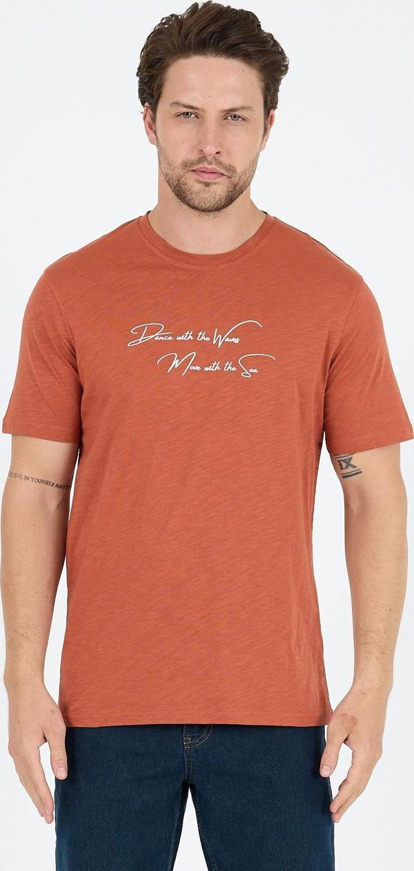 Erkek %100 Pamuk Bisiklet Yaka Kısa Kollu Baskılı T-Shirt  Rahat ve Şık Günlük Erkek Tişört 0011 - Image 1