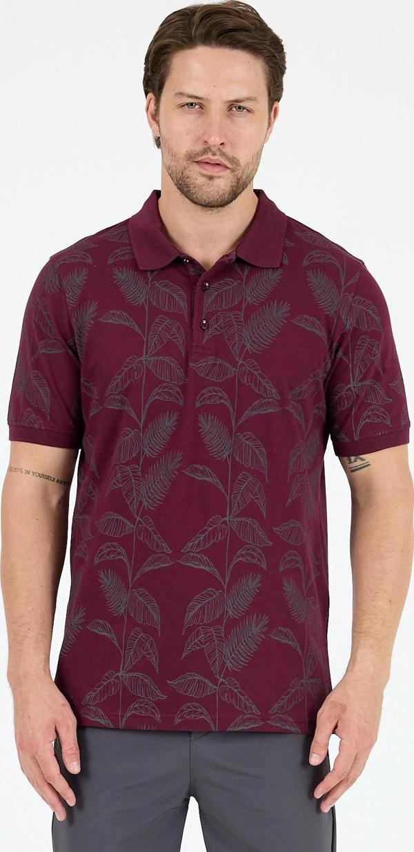 Erkek Polo Yaka Desenli T-Shirt – %95 Pamuk %5 Elastan – Şık, Esnek ve Rahat Kısa Kollu Tişört 0033 - Image 1