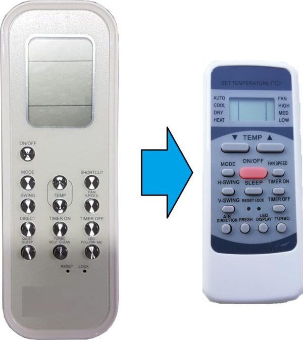 Midea ActronAir RG35D3-BGEF Klima Kumandası - Image 1