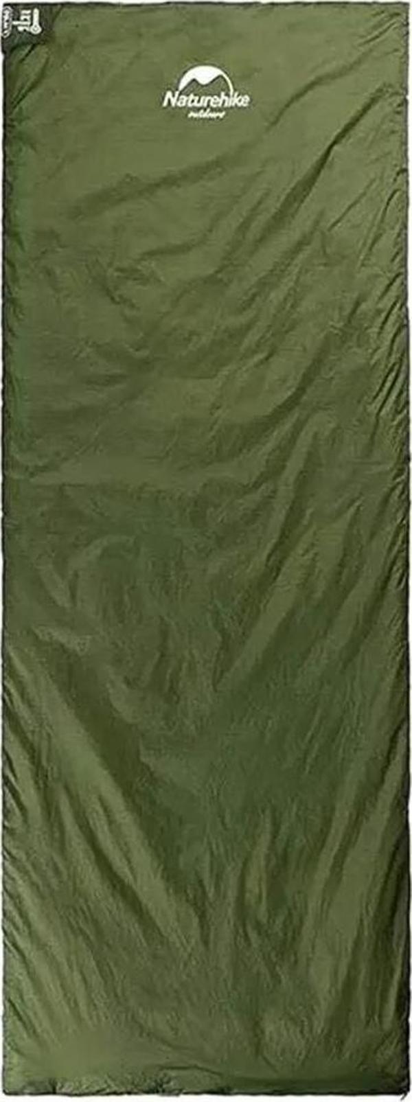 NATUREHIKE LW180 MİNİ UYKU TULUMU SAĞ FERMUAR XL BEDEN YEŞİL RENK - Image 1