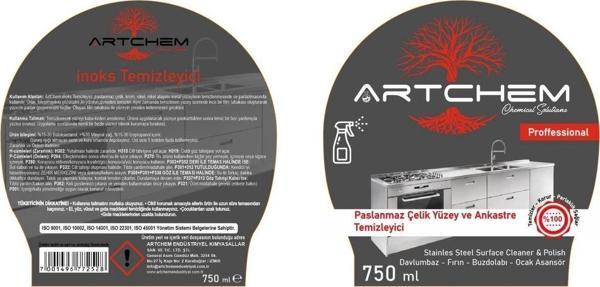 Artchem Endüstriyel İnoks Temizleyici 750 Ml - Image 1