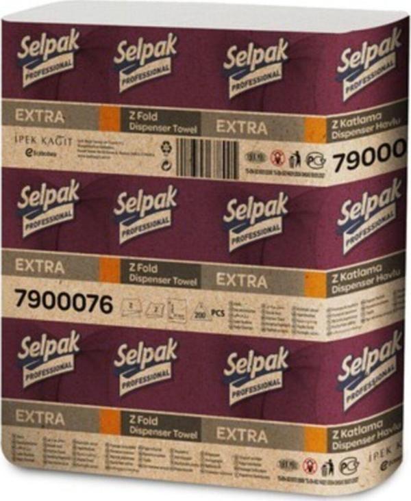Selpak Professional Extra Z Katlı Dispenser Havlu 6X 200 Adet - Image 1