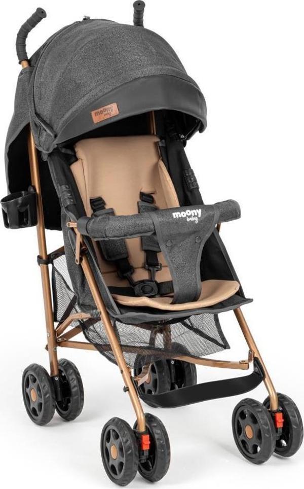 Moony Baby Suit Tam Yatar Hafif Baston Bebek Arabası - Baston Puset Antrasit - Image 1
