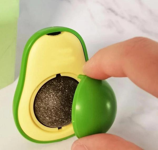 Avokado Şeklinde Catnipli Doğal Kedi Yalama Topu 6 Cm - Image 1