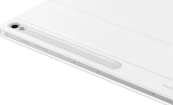 Samsung Tab S10 FE+ Klavyeli Mousepadli Kılıf (Galaxy AI) Beyaz - Image 1