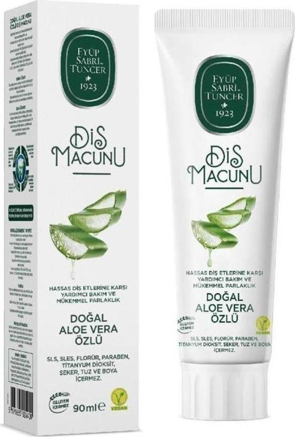 Eyüp Sabri Tuncer Diş Macunu 90ml Doğal Aloe Vera Özlü - Image 1