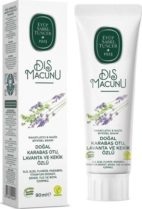 Eyüp Sabri Tuncer Diş Macunu 90ml Doğal Karabaş Lavanta Kekik  - Image 1